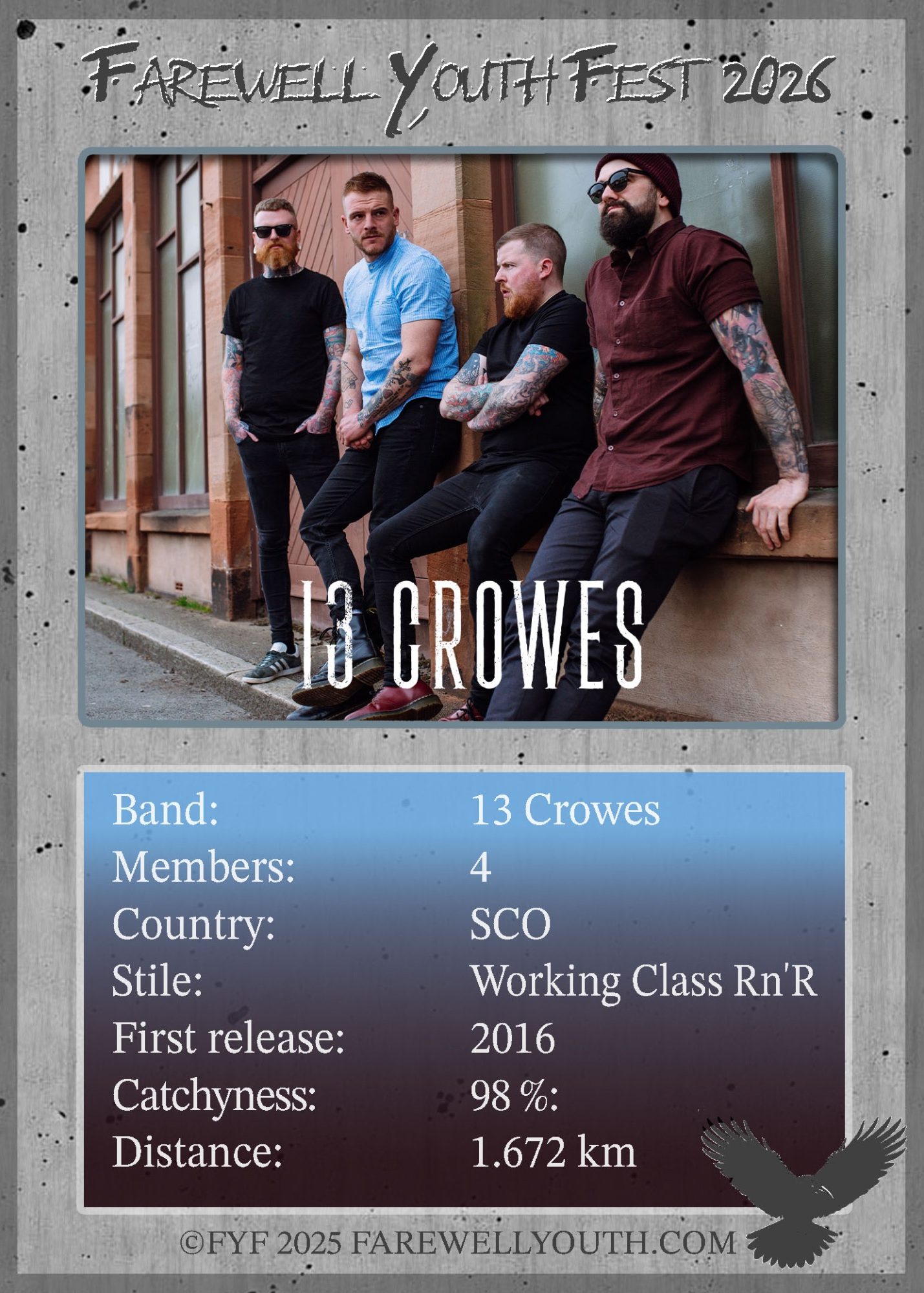 13 Crowes – Info 13 Crowes - Info